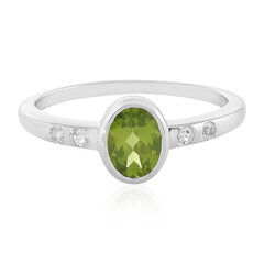 Anillo en plata con Peridoto