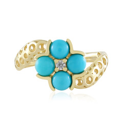 Anillo en oro con Turquesa bella durmiente (Ornaments by de Melo)