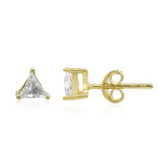 Pendientes en plata con Topacio blanco