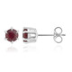 Pendientes en plata con Rubí de Bemainty