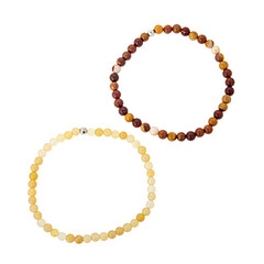 Brazalete en plata con Mokaita