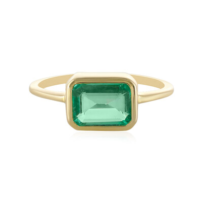Anillo en oro con Esmeralda de Rusia