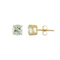 Pendientes en plata con Amatista verde