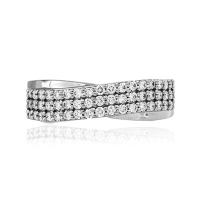 Anillo en platino con Diamante limpio a lupa F (LUCENT DIAMONDS)