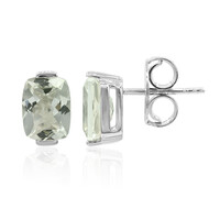 Pendientes en plata con Amatista verde