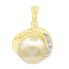 Colgante en oro con Perla dorada del mar del sur (TPC)