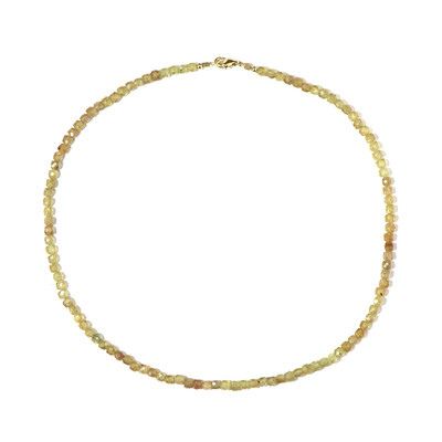 Collar en plata con Apatita verde