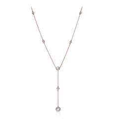 Collar en oro con Morganita AAA