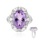 Anillo en plata con Amatista