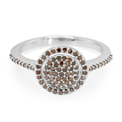Anillo en plata con Diamante fantasía