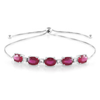 Brazalete en plata con Rubí de Bemainty