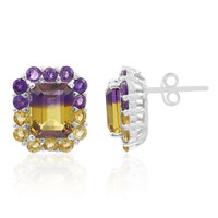 Pendientes en plata con Ametrino