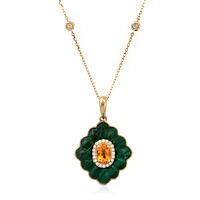 Collar en oro con Granate mandarina (CIRARI)