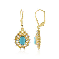 Pendientes en plata con Turquesa