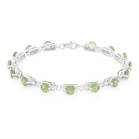 Brazalete en plata con Apatita de Rusia