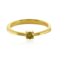 Anillo en plata con Diamante amarillo I4