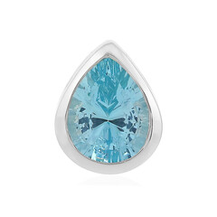 Colgante en plata con Topacio azul cielo