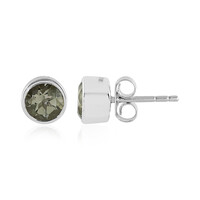 Pendientes en plata con Amatista verde