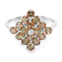 Anillo en plata con Andalucita