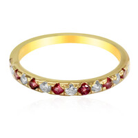 Anillo en plata con Espinela roja noble