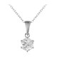 Collar en plata con Topacio blanco