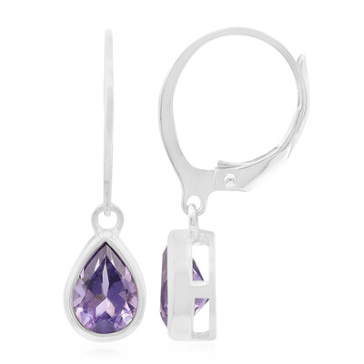 Pendientes en plata con Amatista