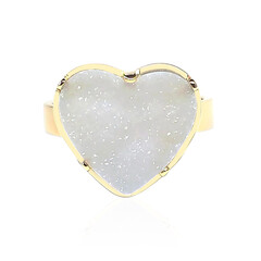Anillo en plata con Ágata drusa (Bali Barong)