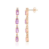 Pendientes en plata con Amatista