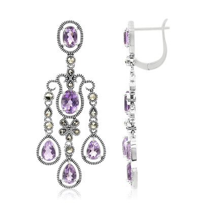 Pendientes en plata con Amatista