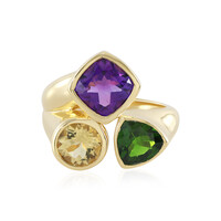 Anillo en plata con Amatista de Siberia