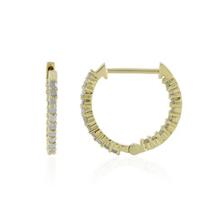 Pendientes en oro con Diamante I4 (J)