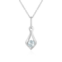 Collar en plata con Aguamarina