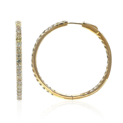 Pendientes en oro con Diamante fancy SI2 (CIRARI)