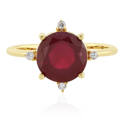 Anillo en plata con Rubí de Madagascar