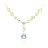 Collar en plata con Topacio azul cielo