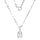 Collar en plata con Topacio blanco