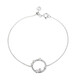 Brazalete en plata con Perla blanca Freshwater