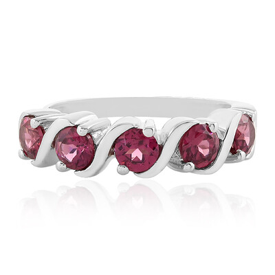 Anillo en plata con Rodolita