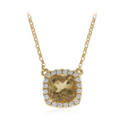 Collar en oro con Berilo amarillo (CIRARI)