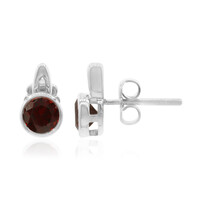 Pendientes en plata con Granate de Mozambique