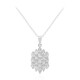 Collar en plata con Topacio blanco