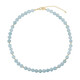 Collar en plata con Aguamarina de Brasil