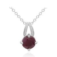 Collar en plata con Rubí