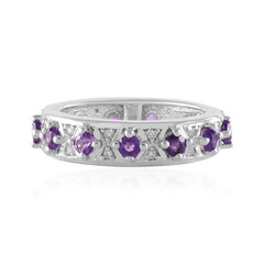 Anillo en plata con Amatista