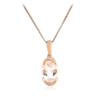 Collar en oro con Morganita AAA