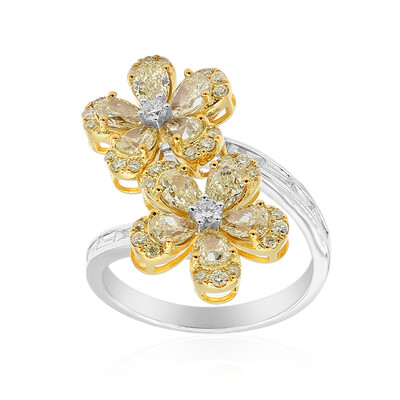 Anillo en oro con Diamante amarillo SI2 (CIRARI)