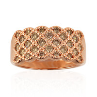 Anillo en oro con Diamante rosa de Francia de Argyle SI1