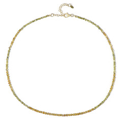 Collar en plata con Diamante amarillo (Riya)