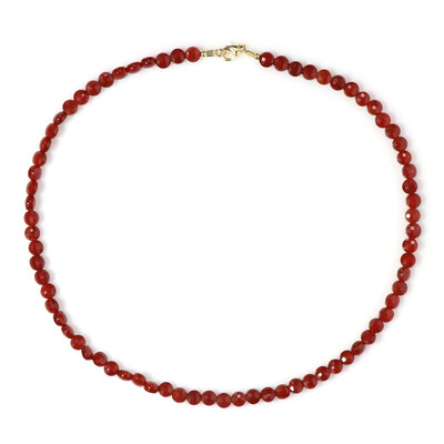 Collar en plata con Ónix rojo