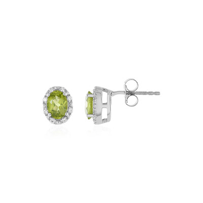 Pendientes en plata con Peridoto